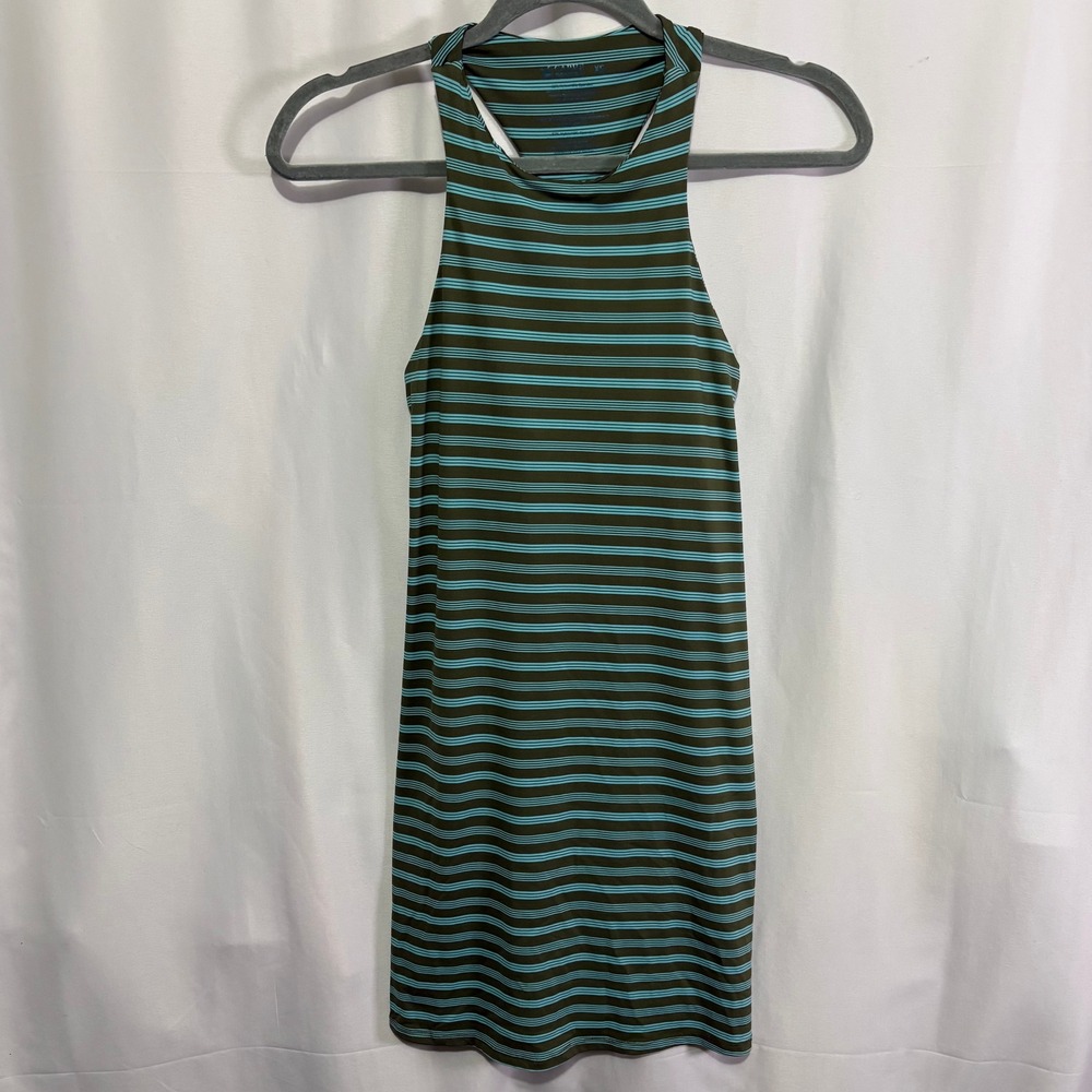 Carve Designs Striped Racerback Active Dress Keyhole Back XS Athleisure Active
